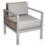 Belmar Aluminum Upholstered Outdoor Lounge Commercial Hospitality Pool Restaurant Hotel Arm chair